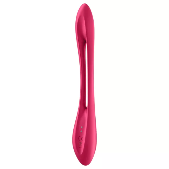 Satisfyer Elastic Joy - punjivi, fleksibilni parni vibrator (crveni)