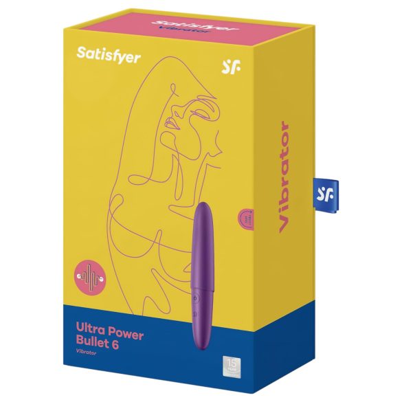 Satisfyer Ultra Power Bullet 6 - punjivi, vodootporni vibrator (ljubičasti)