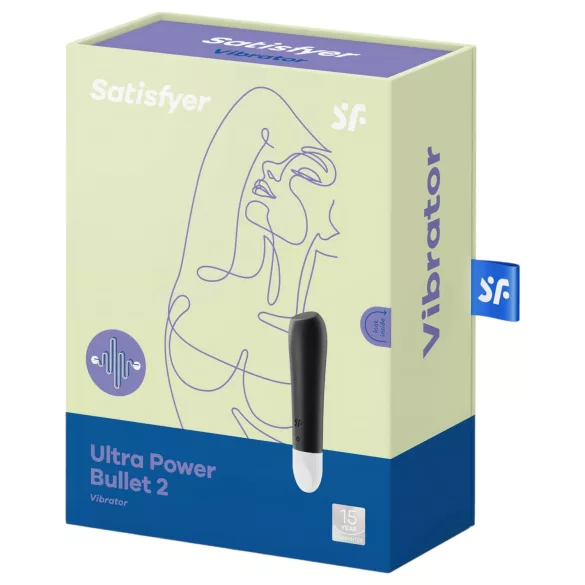 Satisfyer Ultra Power Bullet 2 - vodootporni vibrator (crni)