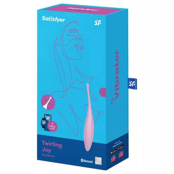 Satisfyer Twirling Joy - апликацијом управљив вибратор за клиторис (ружичаст)