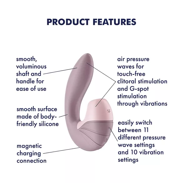 Satisfyer Supernova - Punjivi 2u1 vazdušni pulsator i vibrator (roze)