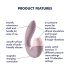 Satisfyer Supernova - Punjivi 2u1 vazdušni pulsator i vibrator (roze)