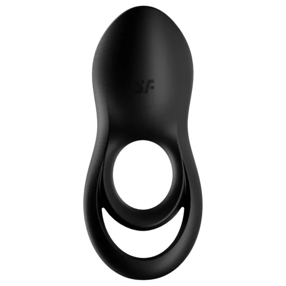 Satisfyer Legendary Duo - punjivi vibrirajući prsten za penis (crni)