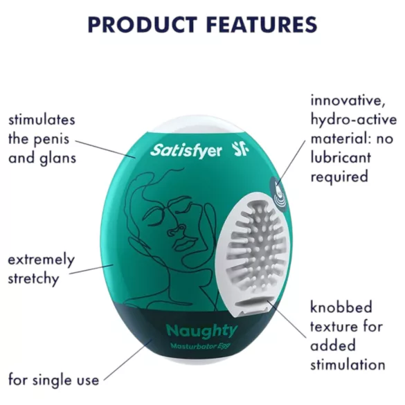 Satisfyer Egg Naughty - jaje masturbator (1 kom)