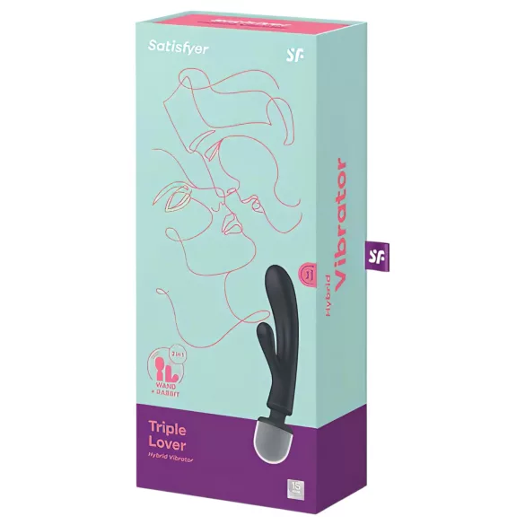 Satisfyer Triple Lover - G-tačka i masažni vibrator (srebrni)