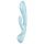 Satisfyer Triple Oh - punjivi vibrator sa klitoralnim nastavkom (plavi)