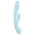 Satisfyer Triple Oh - punjivi vibrator sa klitoralnim nastavkom (plavi)