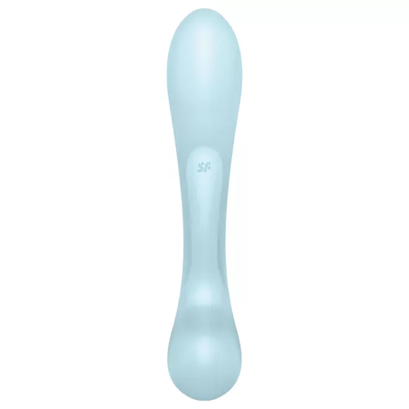 Satisfyer Triple Oh - punjivi vibrator sa klitoralnim nastavkom (plavi)