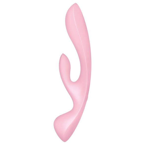 Satisfyer Triple Oh - Punjivi vibrator sa rukom za klitoris (ružičasti)