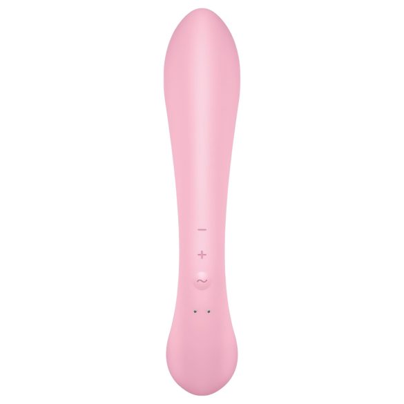 Satisfyer Triple Oh - Punjivi vibrator sa rukom za klitoris (ružičasti)