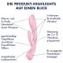 Satisfyer Triple Oh - Punjivi vibrator sa rukom za klitoris (ružičasti)