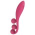 Satisfyer Tri Ball 1 - Punjivi multifunkcionalni vibrator (crveni)