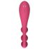 Satisfyer Tri Ball 1 - Punjivi multifunkcionalni vibrator (crveni)