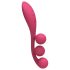 Satisfyer Tri Ball 1 - Punjivi multifunkcionalni vibrator (crveni)