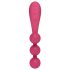 Satisfyer Tri Ball 1 - Punjivi multifunkcionalni vibrator (crveni)