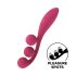 Satisfyer Tri Ball 1 - Punjivi multifunkcionalni vibrator (crveni)