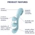 Satisfyer Tri Ball 2 - višenamenski vibrator (menta)