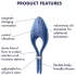 Satisfyer Duelist - vibrirajući prsten za penis na punjenje (plava)