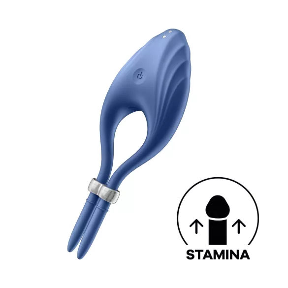 Satisfyer Duelist - vibrirajući prsten za penis na punjenje (plava)