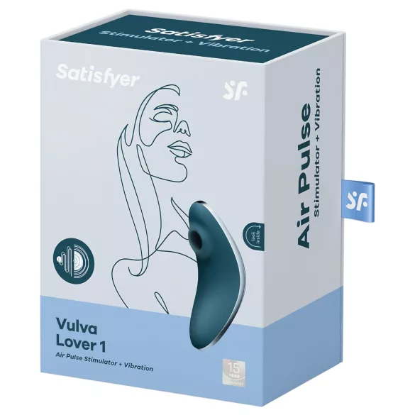 Satisfyer Vulva Lover 1 - bežični stimulator za klitoris sa vazdušnim talasima (plavi)