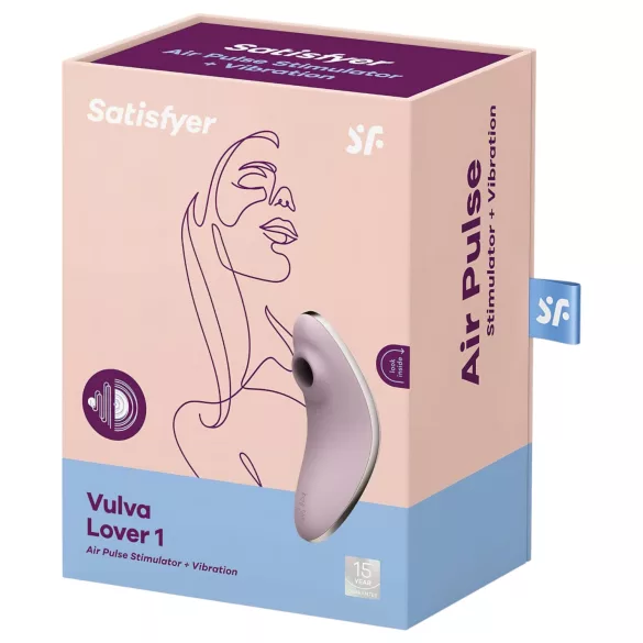 Satisfyer Vulva Lover 1 - ваздушни таласни вибратор за клиторис (љубичасти)