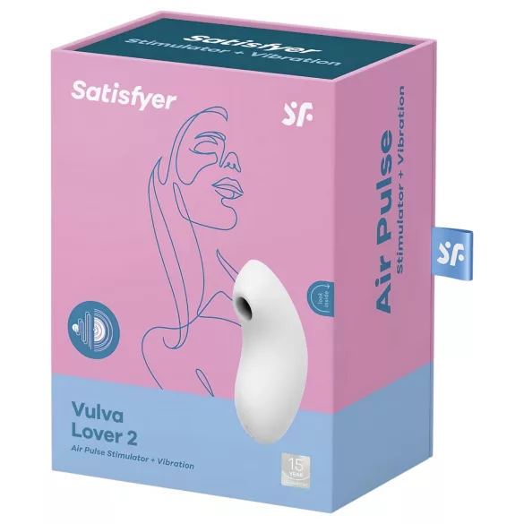 Satisfyer Vulva Lover 2 - vazdušni klitoralni vibrator (bela)