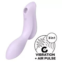   Satisfyer Curvy Trinity 2 - vazdušni 2u1 vibrator (ljubičasti)