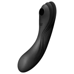   Satisfyer Curvy Trinity 4 - ваздушни 2у1 вибратор (црни)