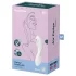 Satisfyer Curvy Trinity 5+ - vibrator 2 u 1 sa aplikacijom (beli)