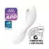 Satisfyer Curvy Trinity 5+ - vibrator 2 u 1 sa aplikacijom (beli)