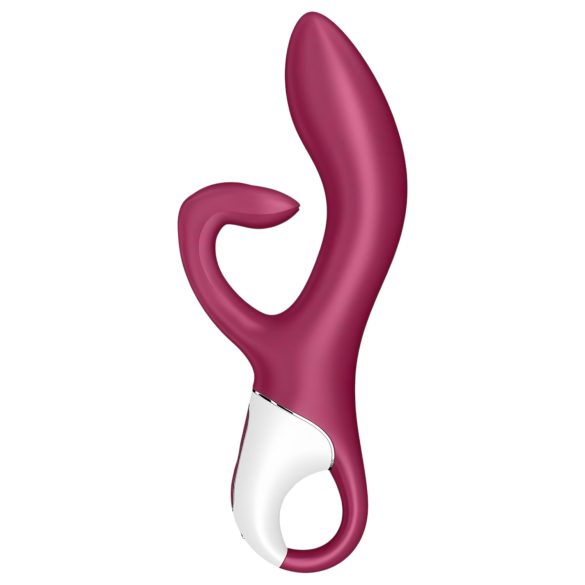 Satisfyer Embrace Me - crveni vibrátor s akumulátorom i klitoralnom ručkom