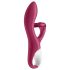 Satisfyer Embrace Me - crveni vibrátor s akumulátorom i klitoralnom ručkom