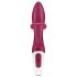 Satisfyer Embrace Me - crveni vibrátor s akumulátorom i klitoralnom ručkom