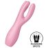Satisfyer Trojka 3 - punjivi klitoralni vibrator (roze)