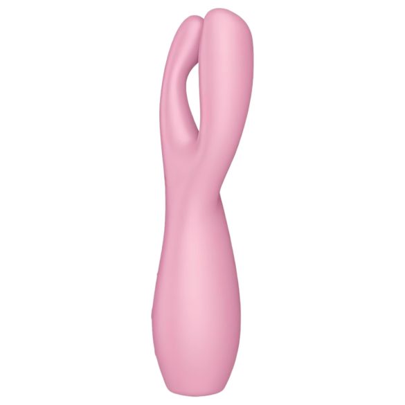 Satisfyer Trojka 3 - punjivi klitoralni vibrator (roze)