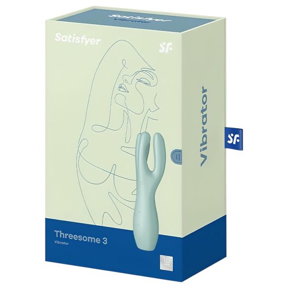 Satisfyer Threesome 3 - punjački klitoralni vibrator (menta)