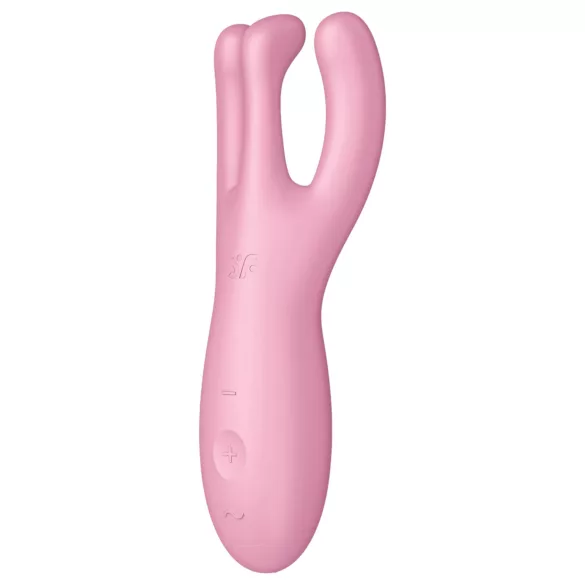 Satisfyer Threesome 4 - aplikacijom upravljani vibrator za klitoris (pink)