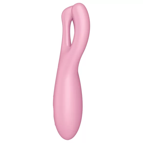 Satisfyer Threesome 4 - aplikacijom upravljani vibrator za klitoris (pink)