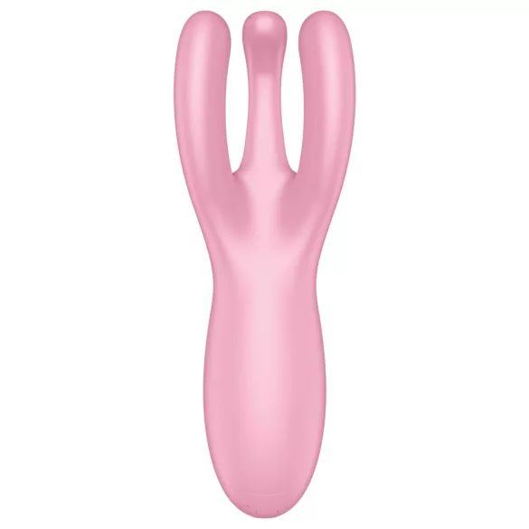 Satisfyer Threesome 4 - aplikacijom upravljani vibrator za klitoris (pink)