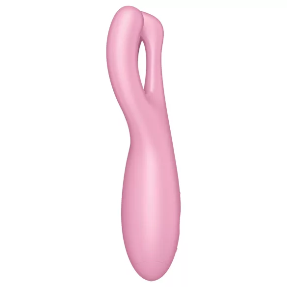 Satisfyer Threesome 4 - aplikacijom upravljani vibrator za klitoris (pink)