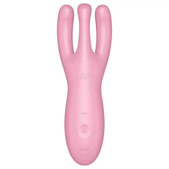 Satisfyer Threesome 4 - aplikacijom upravljani vibrator za klitoris (pink)