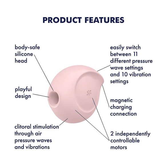 Satisfyer Sugar Rush - klitoralni vibrator sa vazdušnim talasima (roze)