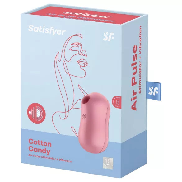 Satisfyer Cotton Candy - vazdušni masažer za klitoris (koralna boja)