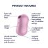Satisfyer Cotton Candy - bežični vazdušni stimulator klitorisa (ljubičasti)