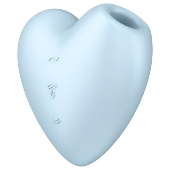 Satisfyer Cutie Heart - bežični vibrator sa vazdušnim talasima za klitoris (plava)
