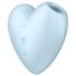 Satisfyer Cutie Heart - bežični vibrator sa vazdušnim talasima za klitoris (plava)