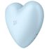 Satisfyer Cutie Heart - bežični vibrator sa vazdušnim talasima za klitoris (plava)