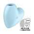 Satisfyer Cutie Heart - bežični vibrator sa vazdušnim talasima za klitoris (plava)