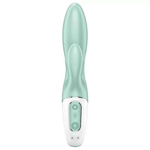 Satisfyer Air Pump Bunny 5 - vibrirajući punjivi stimulator na naduvavanje sa aplikacijom (menta)