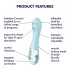 Satisfyer Air Pump Vibe 5 - pametan vibrirajući pumpa (plava)
